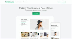 Desktop Screenshot of cakeresume.com