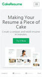 Mobile Screenshot of cakeresume.com